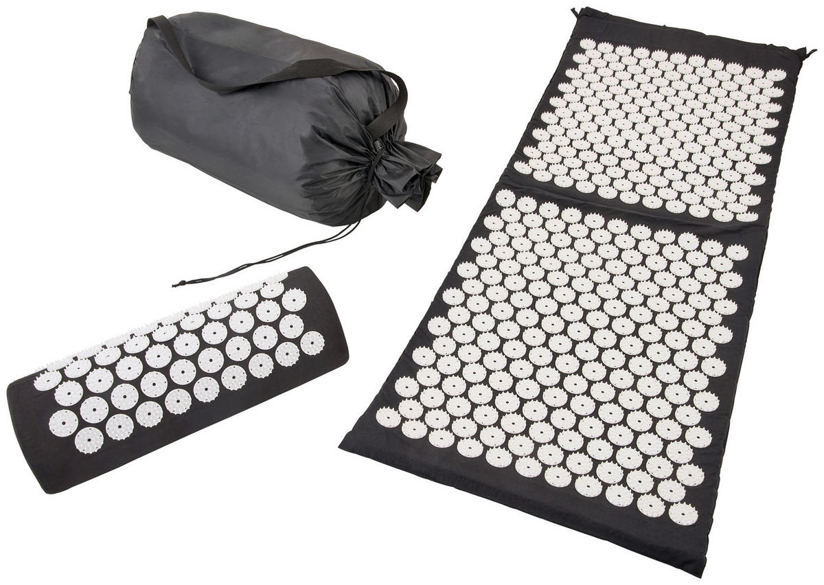 YOGAMATTE - Schwarz, Basics, Kunststoff/Textil - Ambia Home