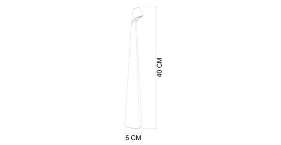 TISCHLEUCHTE - Grau, Trend, Metall (5/40cm) - Novel