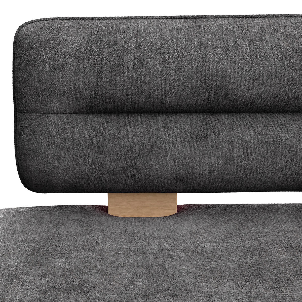 SITZBANK 140/87/67 cm Webstoff Schwarz  - Eichefarben/Schwarz, KONVENTIONELL, Textil (140/87/67cm) - James Wood