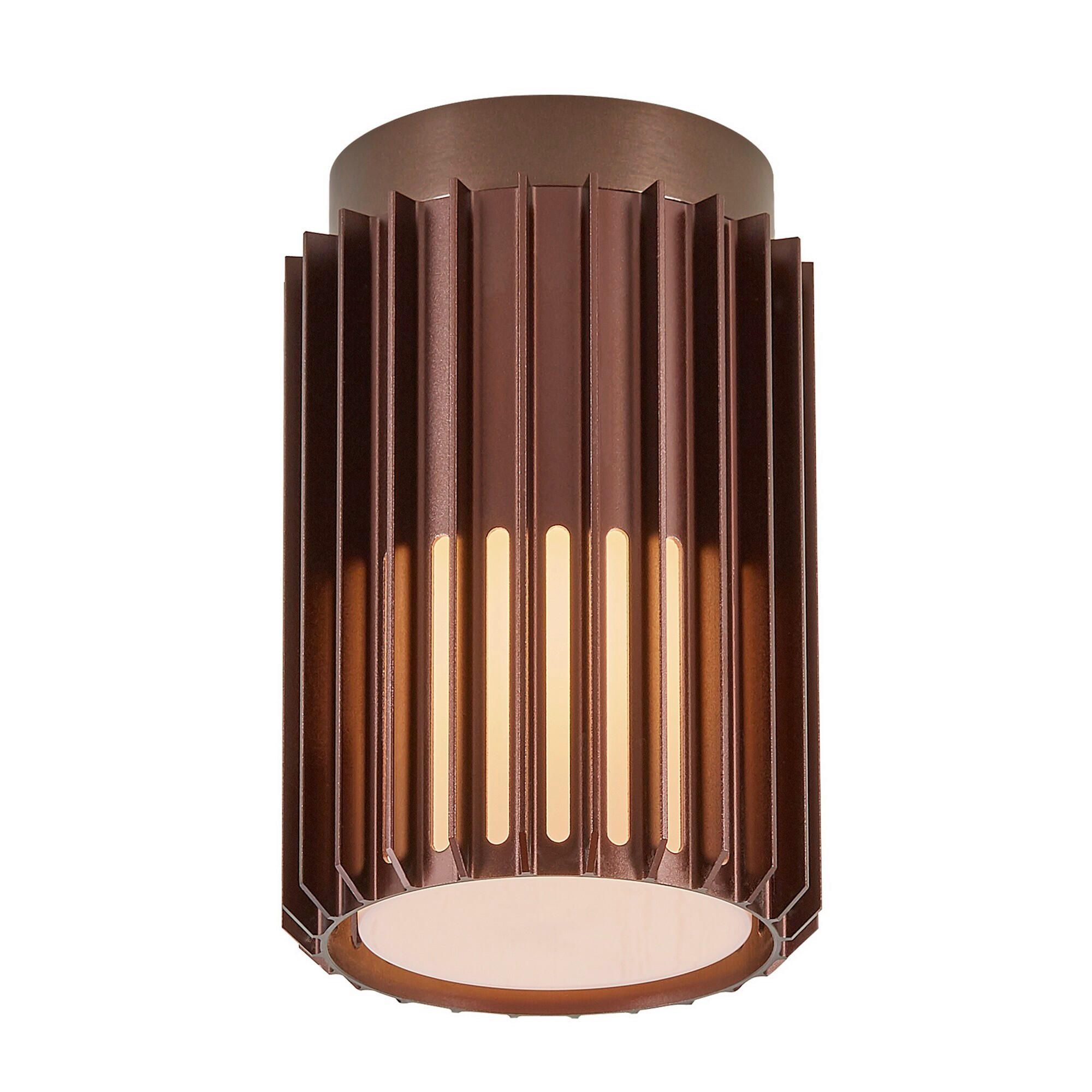 AUßENDECKENLEUCHTE 12,4/18,8 cm   - Braun, Trend, Metall (12,4/18,8cm) - Nordlux