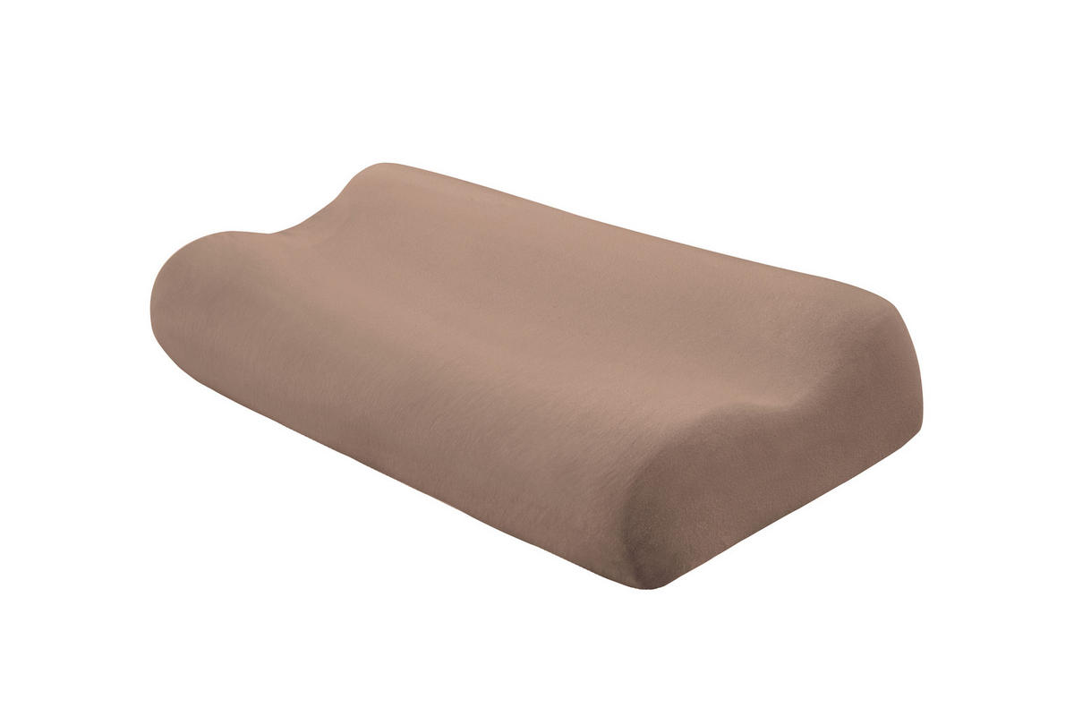 NACKENKISSENBEZUG - Dunkelbraun, Basics, Textil (18,5/27cm)