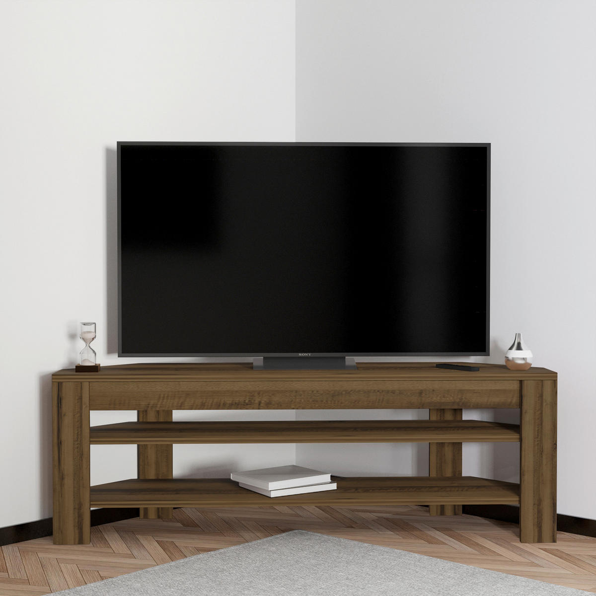 TV-ELEMENT - Eichefarben, Design, Holz (30/40/120cm) - Livetastic