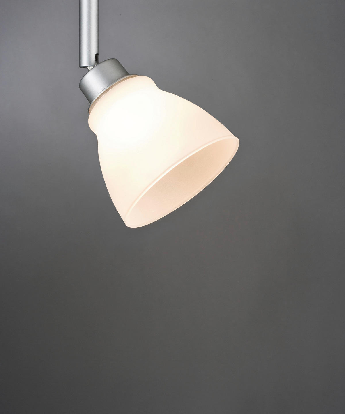 SCHIENENSYSTEM-LEUCHTENSCHIRM URail 9/8 cm   - Weiß, Design, Glas (9/8cm) - Paulmann