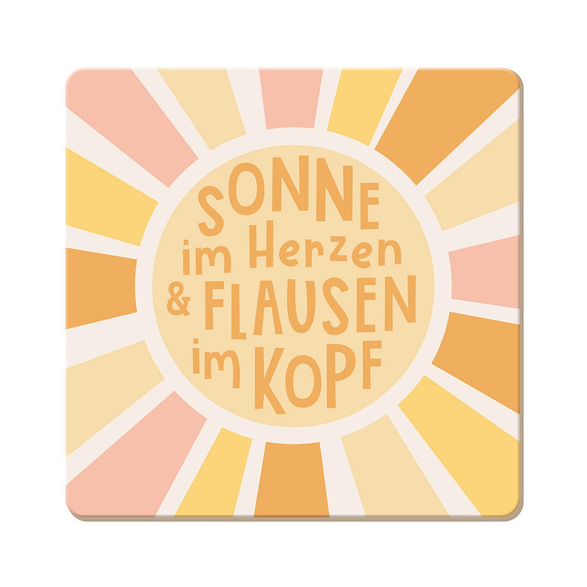 UNTERSETZER Holz Multicolor 9.5/9.5 cm  - Multicolor, Basics, Holz (9.5/9.5cm)