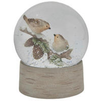 SNEHOVÁ GUĽA - hnedá/krémová, Lifestyle, plast/sklo (10/12cm) - X-Mas