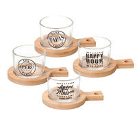 SET ZDJELA ZA GRICKALICE   9/12.5/6 cm         - prirodne boje/prozirno, Basics, staklo/drvo (9/12.5/6cm) - Tognana