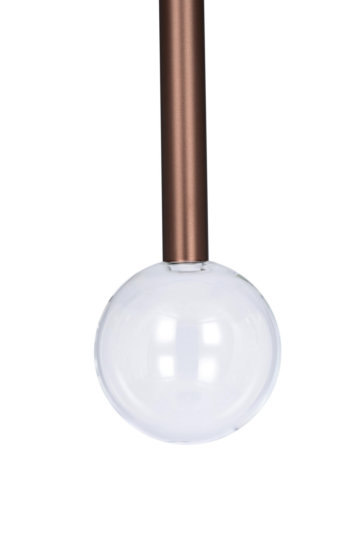 LED-HÄNGELEUCHTE Glasgow 90/10/180 cm   - Klar/Schwarz, Design, Glas/Metall (90/10/180cm) - Dieter Knoll