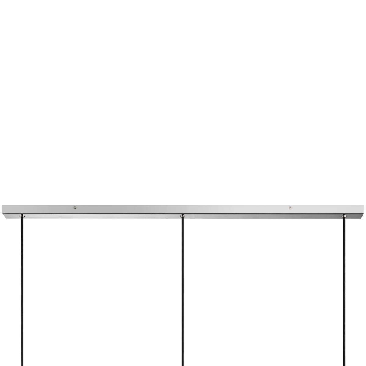 HÄNGELEUCHTE Sand 120/30/120 cm   - Chromfarben/Weiß, Design, Glas/Metall (120/30/120cm) - Brilliant