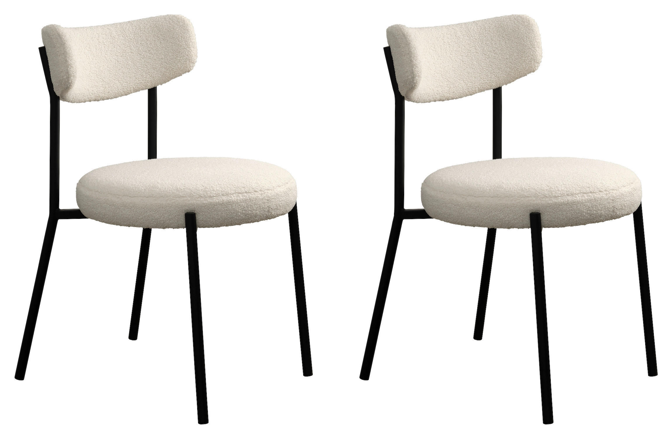 Livetastic Stuhl-Set Gimli Chair Grauweiß 47x79.5x54.5 cm