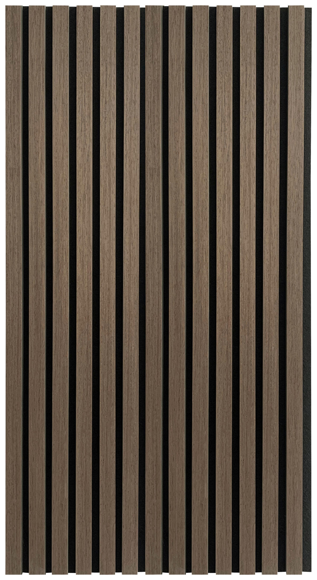 AKUSTIKPANEEL Echtholz 4 Stück  - Walnussfarben/Schwarz, KONVENTIONELL, Holz/Kunststoff (104/52/2,2cm) - Xora