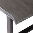 ESSTISCH in Holz 160/90/76 cm  - Schwarz/Grau, ROMANTIK / LANDHAUS, Holz/Metall (160/90/76cm) - Landscape