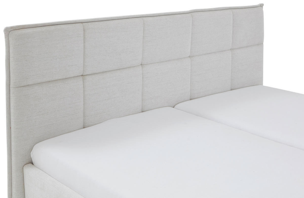 POLSTERBETT Lattenrost, Bettkasten 180/200 cm  in Beige  - Birkefarben/Beige, Design, Holz/Textil (180/200cm) - Xora