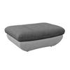 HOCKER Webstoff Hellgrau, Dunkelgrau  - Dunkelgrau/Hellgrau, MODERN, Kunststoff/Textil (107/75cm) - MID.YOU
