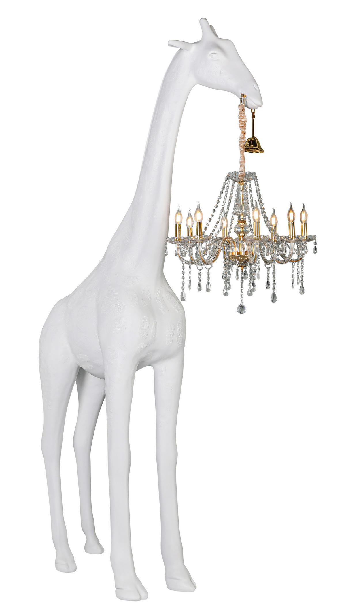 DEKOGIRAFFE - Transparent/Goldfarben, LIFESTYLE, Kunststoff/Metall (76/186/260cm) - Glandor