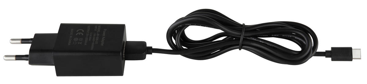 LED-TISCHLEUCHTE 28,5/37,5 cm   - Schwarz, Design, Kunststoff/Textil (28,5/37,5cm) - Globo