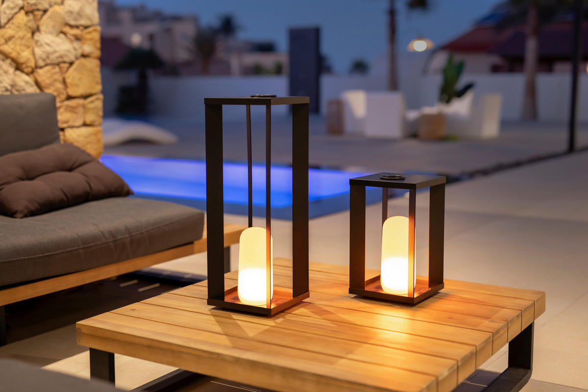 LED-AUßENLEUCHTE SIROCO 18/30/18 cm   - Schwarz, Basics, Metall (18/30/18cm) - Newgarden