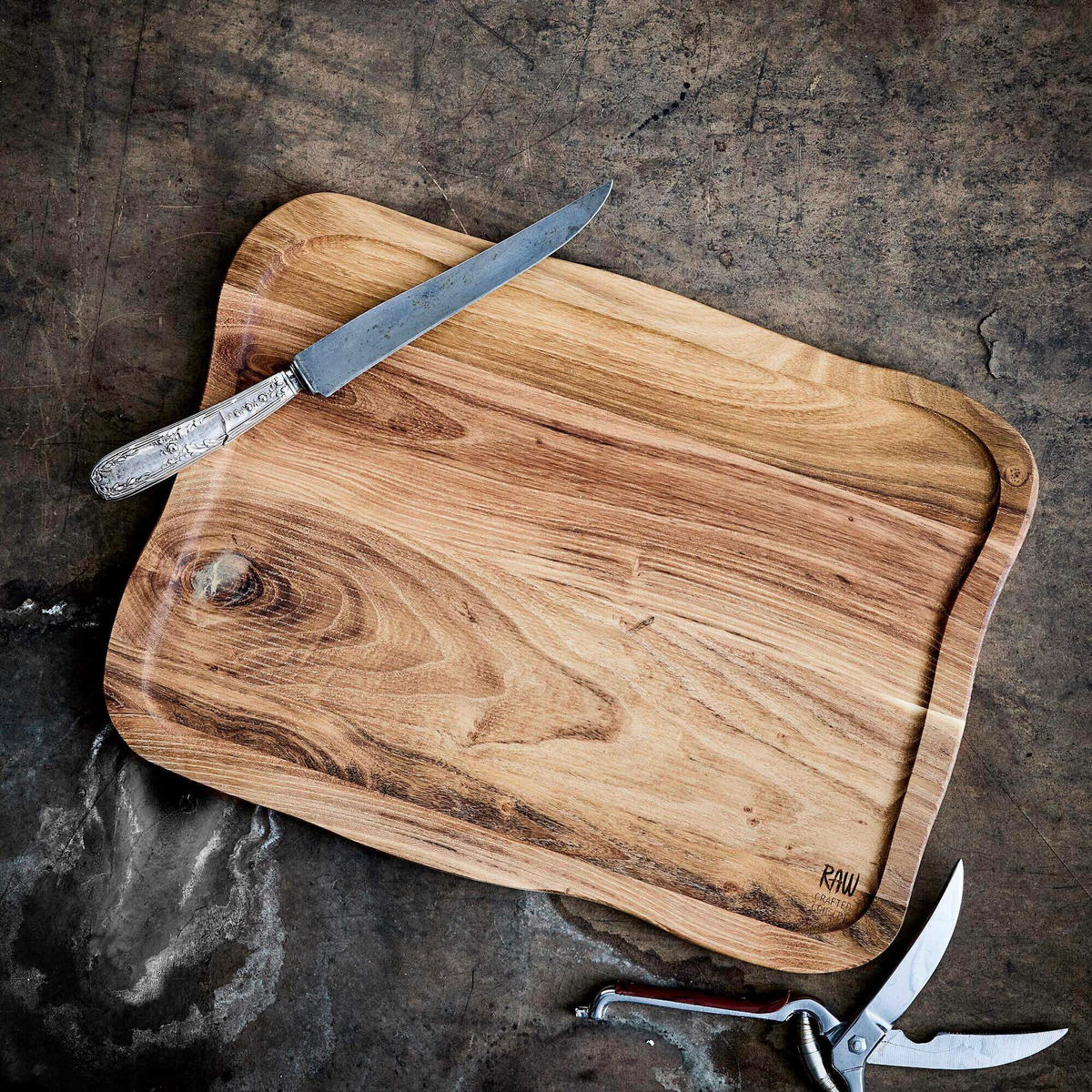 SCHNEIDEBRETT    45/33/2 cm  - Teakfarben, Basics, Holz (45/33/2cm)