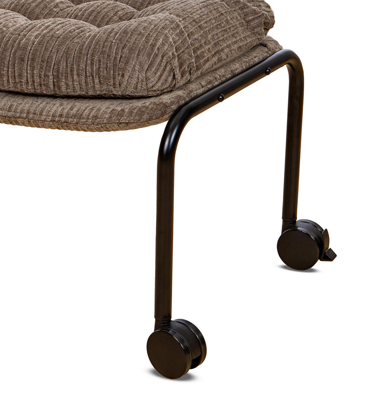 PALL i metall, plast, textil brun, svart  - brun/svart, Design, metall/textil (67/42/41cm) - Best Price