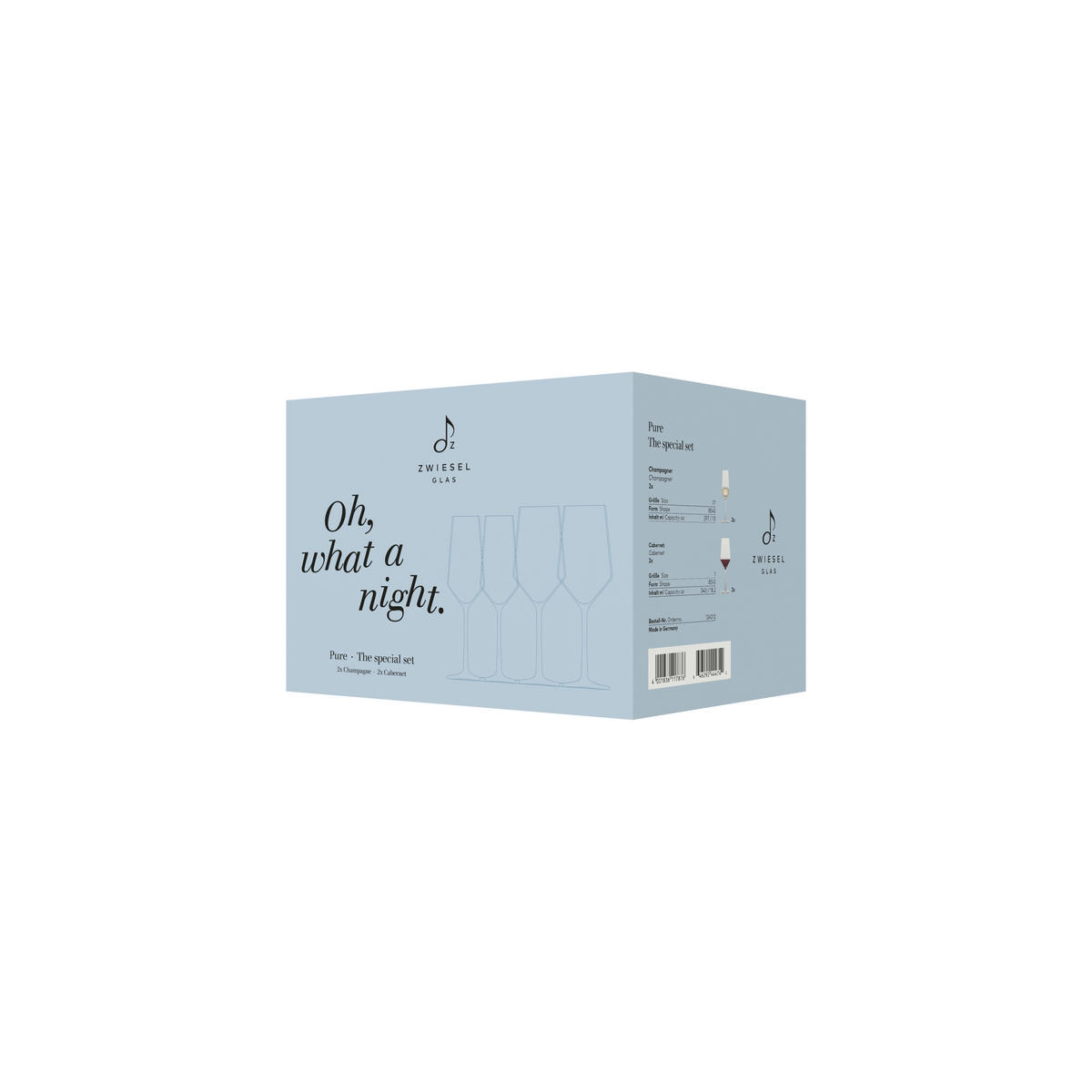 GLÄSERSET Pure  4-teilig  - Transparent, Basics, Glas - Schott Zwiesel
