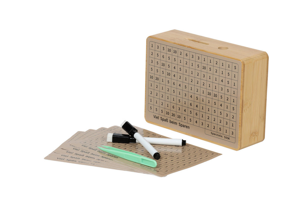 SPARDOSE - Naturfarben, Basics, Holz/Papier (14/19/5,67cm)