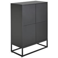 SIDEBOARD Libreville 80/110/40 cm  - Grau, Design, Holzwerkstoff/Metall (80/110/40cm) - MID.YOU