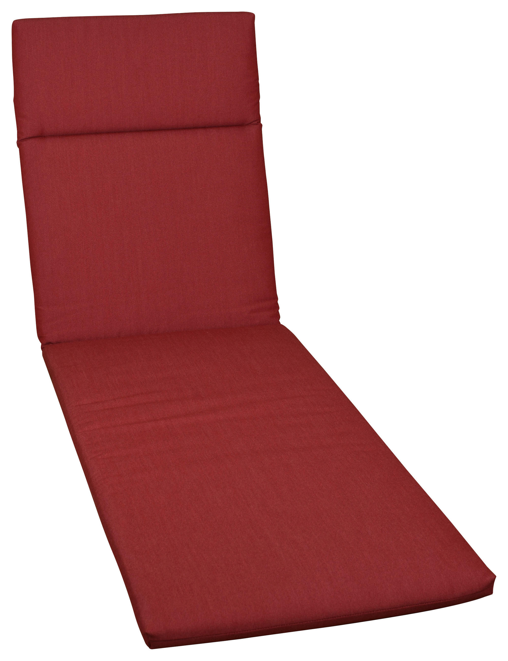 LIEGENAUFLAGE Uni  - Rot, Basics, Textil (60/4/200cm)