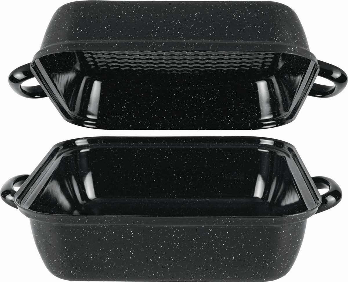 PEKAČ  Classic     26/26/11,7 cm - črna, Basics, kovina (26/26/11,7cm) - Riess