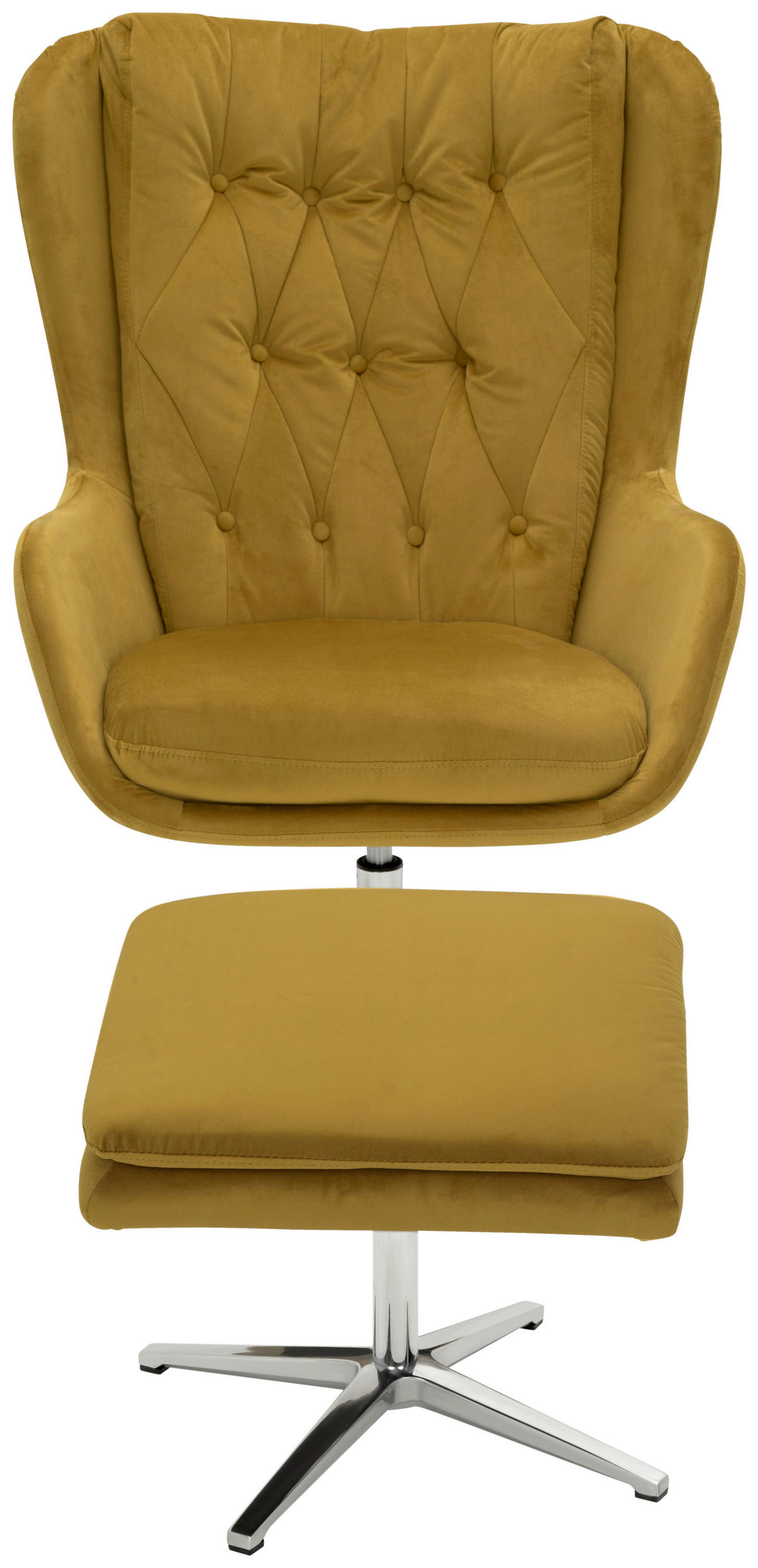 RELAXSESSEL Samt    - Gelb, Design (73/102/84cm) - MID.YOU