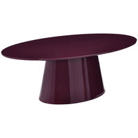 COUCHTISCH 110/60/40 cm oval Bordeaux  - Bordeaux, Basics, Holzwerkstoff (110/60/40cm) - MID.YOU