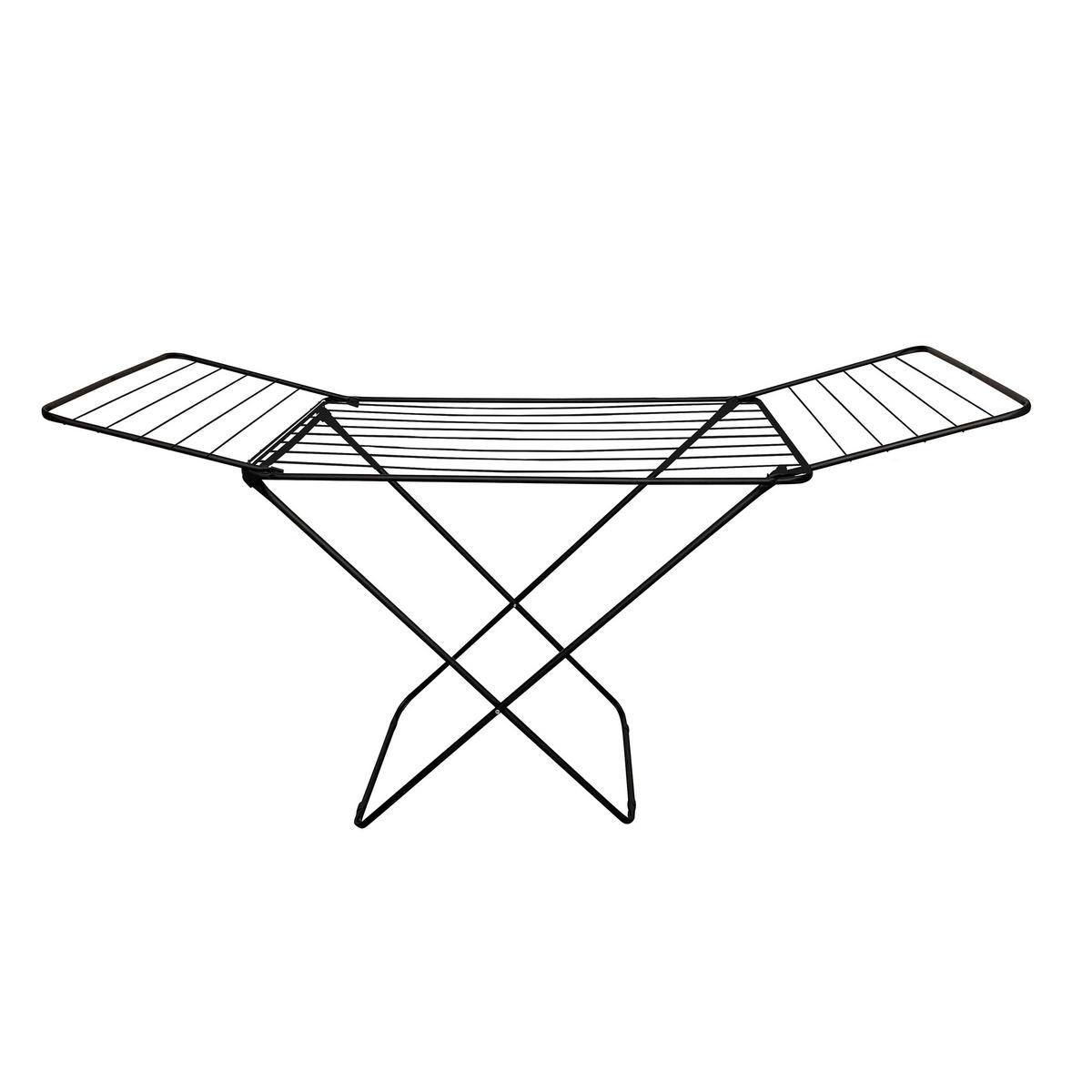 STANDTROCKNER  - Schwarz, Basics, Metall (166/96/54.5cm) - Spirella