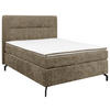 BOXSPRINGBETT 140/200 cm  in Schlammfarben  - Schlammfarben/Schwarz, Design, Textil/Metall (140/200cm) - Esposa