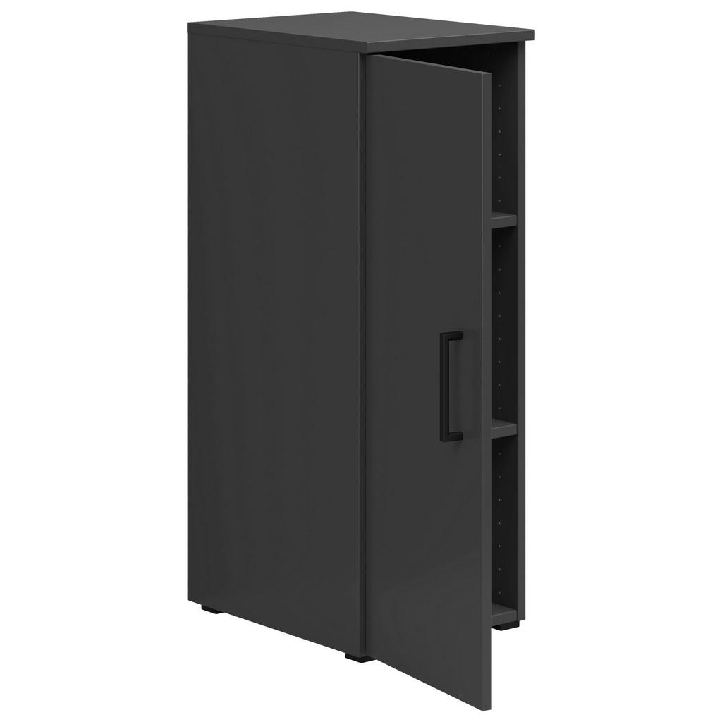 Thumbnail - Carryhome Mehrzweckschrank, Graphit, Kunststoff, 2 Fächer, 30x83x40 cm, FSC Mix, erweiterbar, Waschküche, Mehrzweckschrä...