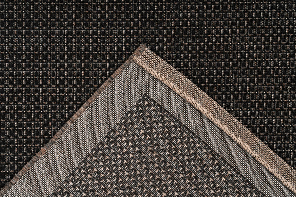 FLACHWEBETEPPICH 200/290 cm Splash 100 Anthrazit / Schwarz Anthrazit, Schwarz  - Anthrazit/Schwarz, KONVENTIONELL, Textil (200/290cm)