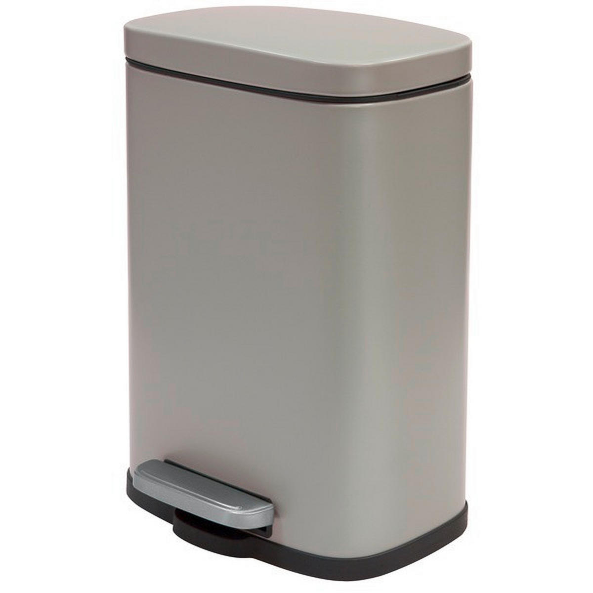 TRETEIMER 12 l  Metall  - Taupe/Schwarz, Basics, Kunststoff/Metall (28/19,3/37,9cm) - Spirella