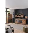 SIDEBOARD 185/85/40 cm  - Schwarz/Braun, LIFESTYLE, Holz/Metall (185/85/40cm) - Landscape