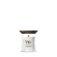 VONNÁ SVIEČKA  - biela, Basics, sklo (7/7/8.3cm) - WoodWick