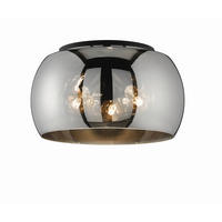 DECKENLEUCHTE Dima 40/22 cm   - Schwarz, Design, Glas/Metall (40/22cm) - Fischer & Honsel