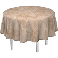 TISCHDECKE MILANO Textil Beige 140 cm  - Beige, KONVENTIONELL, Textil (140cm) - Peyer Syntex