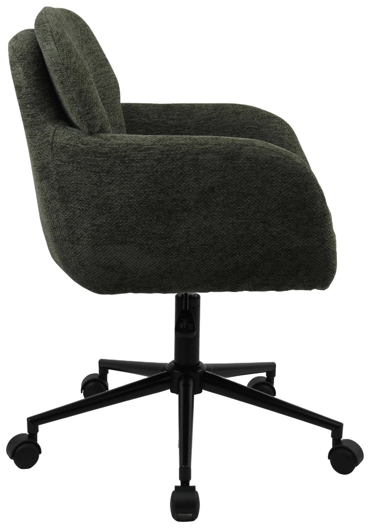 DREHSTUHL  in Webstoff Grün  - Schwarz/Grün, Modern, Kunststoff/Textil (55/85-95/60cm) - MID.YOU