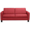 SCHLAFSOFA in Textil, Leder Rot  - Rot/Schwarz, Konventionell, Leder/Textil (190/87/100cm) - Celina Home
