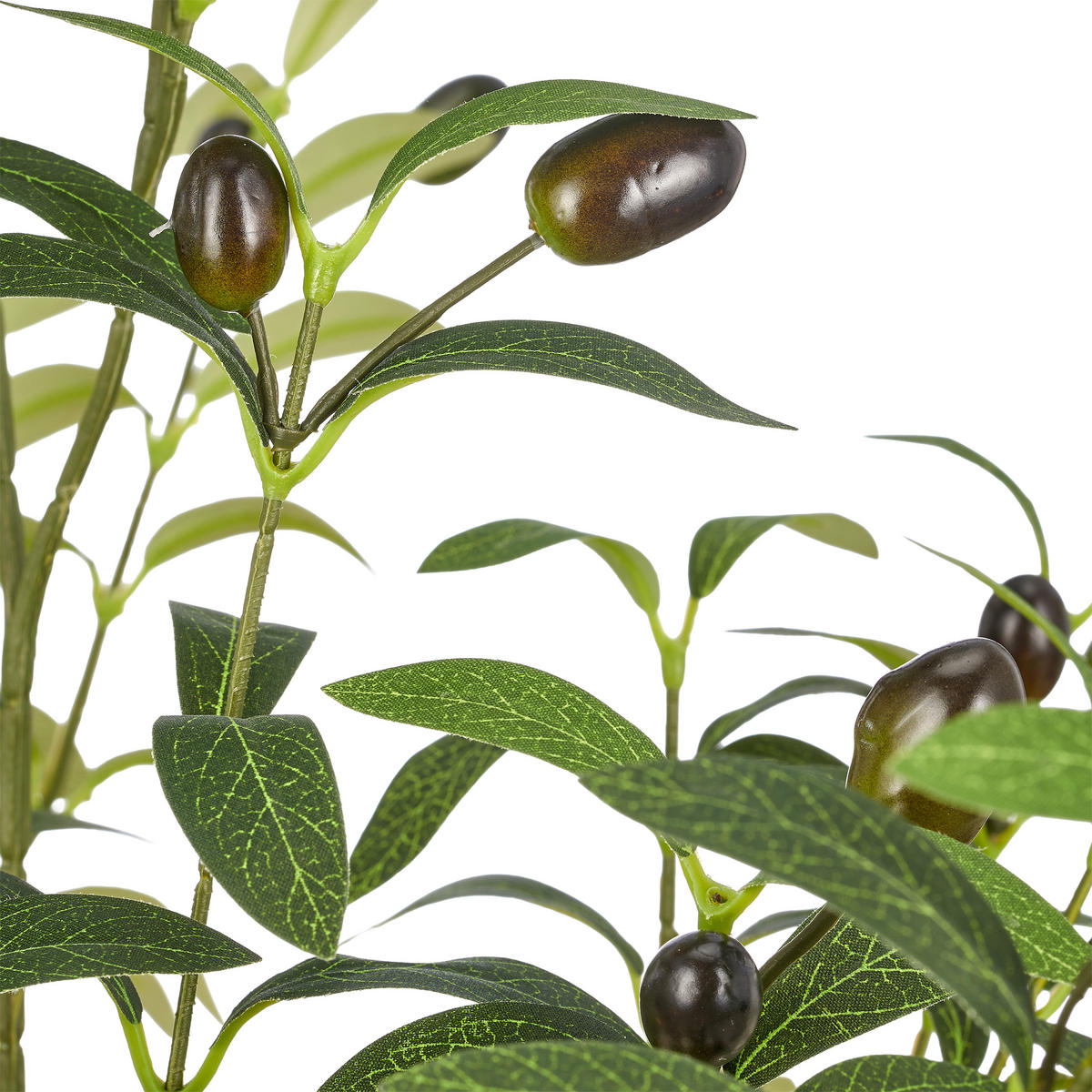 KUNSTPFLANZE Olive 90 cm  - Schwarz/Braun, Basics, Kunststoff (90cm)