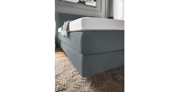 BOXSPRINGBETT 160/200 cm  in Grau  - Grau, KONVENTIONELL, Holz/Textil (160/200cm) - Dieter Knoll