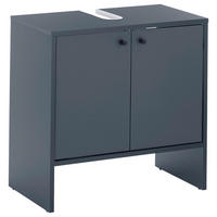 WASCHBECKENUNTERSCHRANK 60/60/35 cm  - Schwarz/Dunkelblau, MODERN, Holzwerkstoff/Kunststoff (60/60/35cm) - MID.YOU