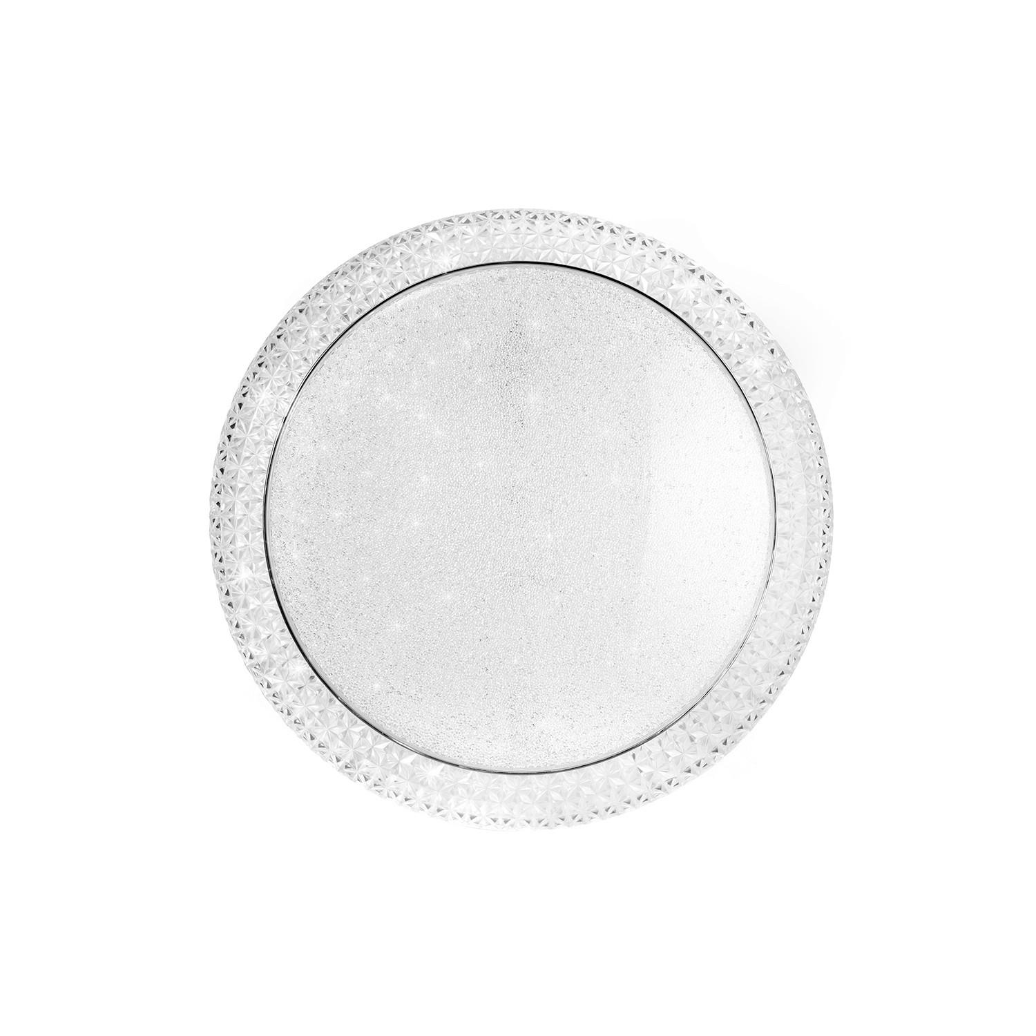 LED-DECKENLEUCHTE 1018 GIULIA 40/40/13 cm   - Klar/Chromfarben, Basics, Kunststoff/Metall (40/40/13cm)