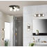 BADEZIMMER-WANDLEUCHTE - Chromfarben, Design, Glas/Metall (11/11/10,5cm) - Celina