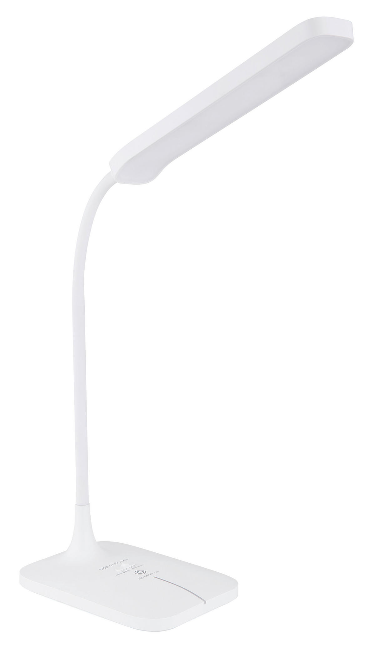 LED-SVETILKA ZA PISALNO MIZO  Urano  43/12,8 cm           - bela/opal, Basics, umetna masa (43/12,8cm) - Globo