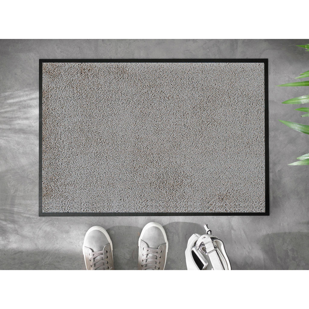 Thumbnail - wash+dry FUßMATTE Cool Grey, Grau, Textil, Uni, rechteckig, 40x60 cm, Textiles Vertrauen - Oeko-Tex®, Reach, Made in EU,...