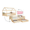 STAURAUMBETT 120/200 cm  in Naturfarben  - Naturfarben, MODERN, Holz (120/200cm) - MID.YOU