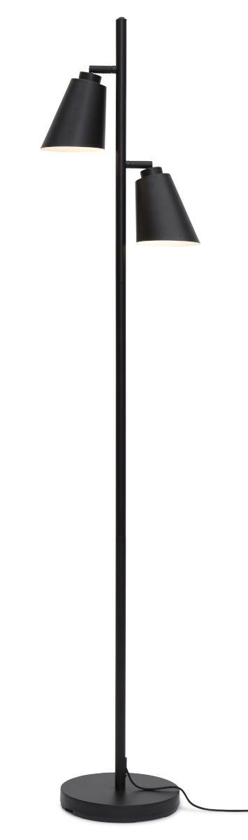 STEHLEUCHTE 25/162 cm    - Schwarz, Basics, Metall (25/162cm) - It's about Romi