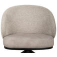 ARMLEHNSTUHL  Typenauswahl, Sitzfläche 360° drehbar, automatische Rückholfunktion Chenille, Flanell  - Taupe/Schwarz, Design, Textil/Metall (67/83/63cm) - Novel